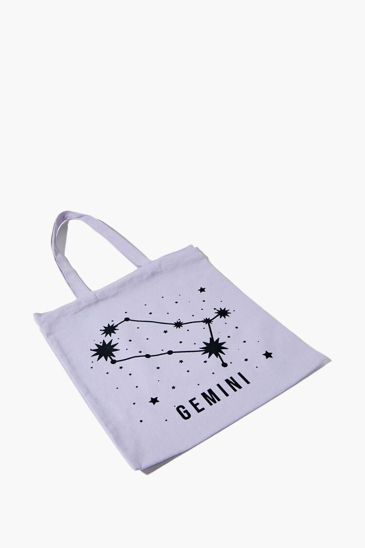 Forever 21 Women's Zodiac Constellation Tote Bag Gemini/Lavender