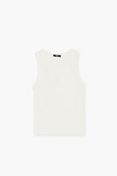 Forever 21 Girls Rhinestone Star Tank Top (Kids) White