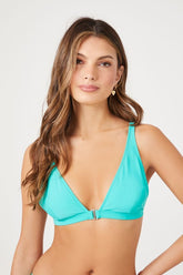 Forever 21 Women's Triangle Bikini Top Turquoise