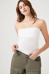 Forever 21 Women's Cotton Tube Top White