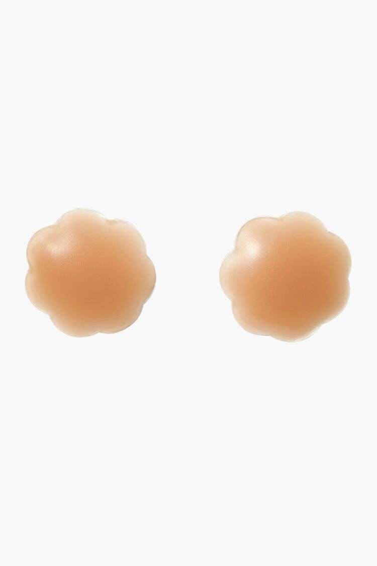 Forever 21 Women's Reusable Scalloped Nipple Covers Tan