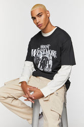 Forever 21 Men's Mount Westmore Graphic T-Shirt Black/Multi