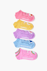 Forever 21 Women's Care Bears Crew Sock Set Pink/Multi