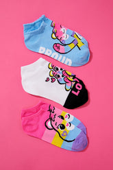 Forever 21 Women's Care Bear Ankle Sock Set Blue/Multi