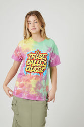 Forever 21 Women's Tie-Dye A Tribe Called Quest T-Shirt Pink/Multi