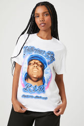 Forever 21 Women's The Notorious Big Graphic T-Shirt White/Multi