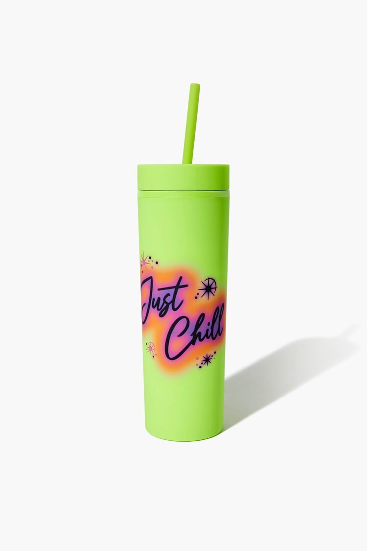 Forever 21 Women's Just Chill Tumbler Yellow/Multi