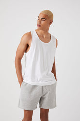 Forever 21 Men's Drawstring Fleece Shorts Heather Grey