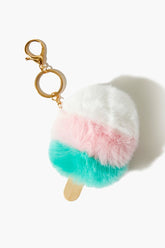 Forever 21 Women's Plush Ice Cream Key Chain Pink/Multi