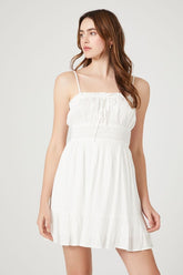 Forever 21 Women's Flounce Cami Mini Spring/Summer Dress White