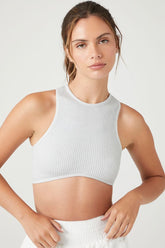 Forever 21 Women's Seamless Longline Bralette Heather Grey