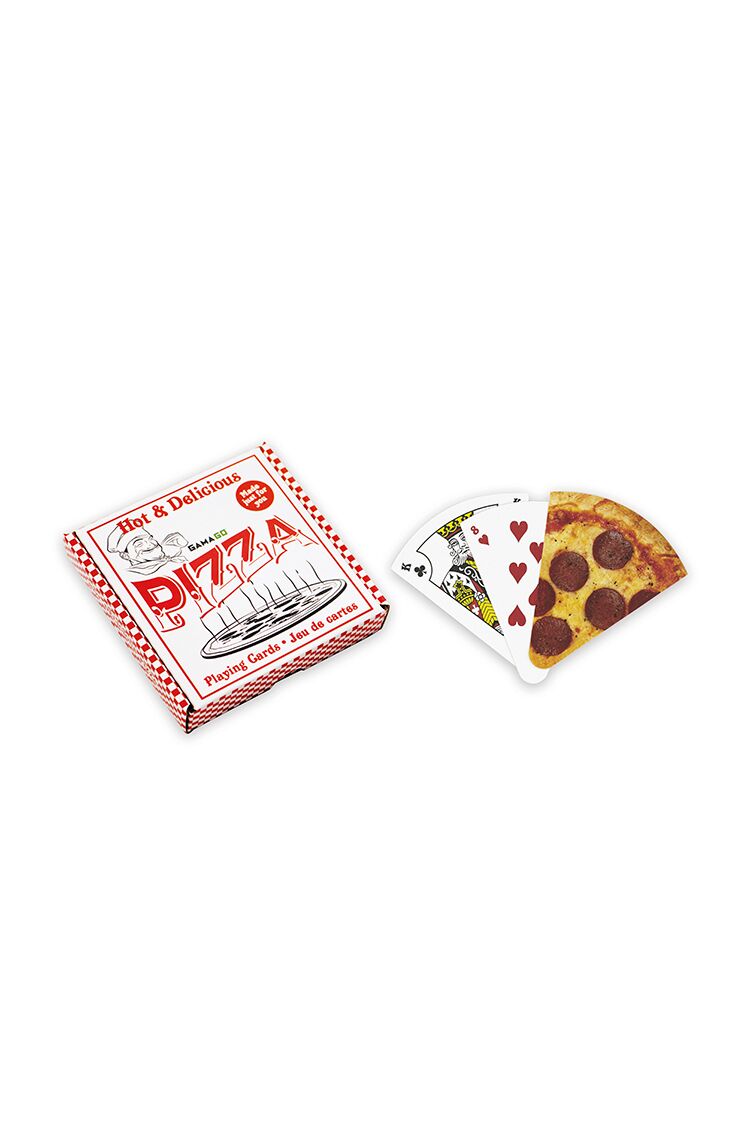 Forever 21 Women's Gamago Pizza Playing Cards Red/Multi