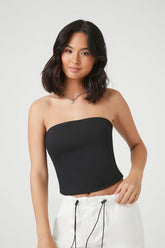 Forever 21 Women's Contour Tube Top Jet Black