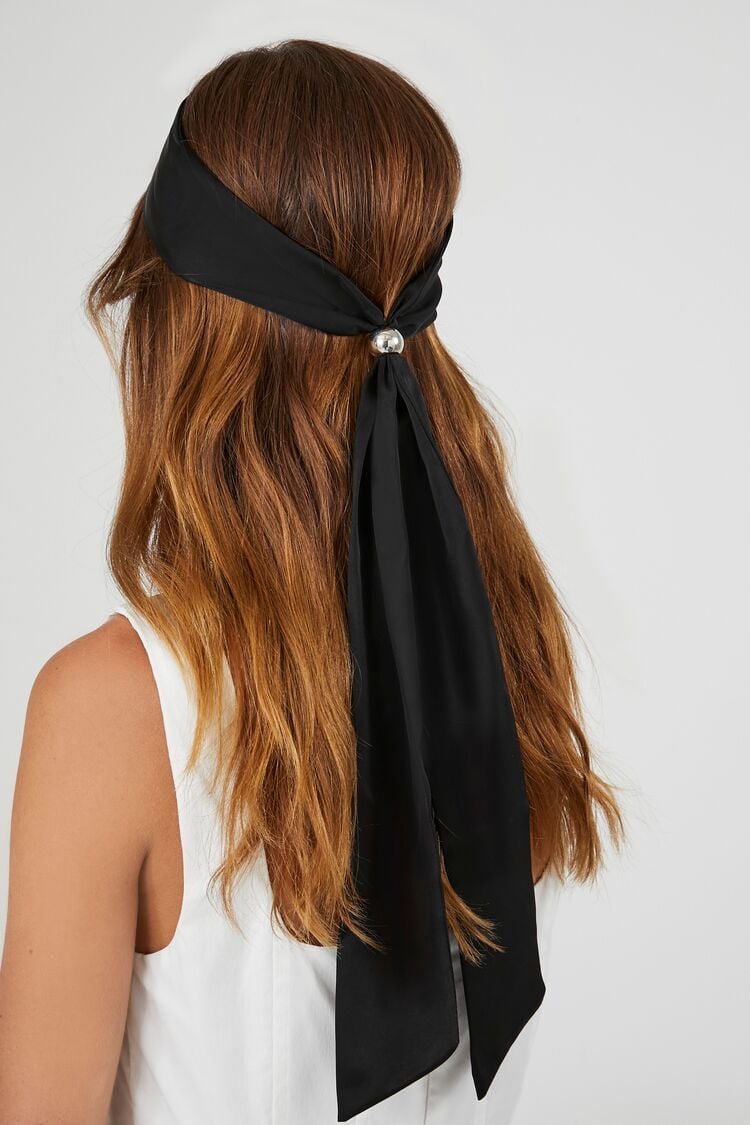 Forever 21 Women's Bead Headwrap Black