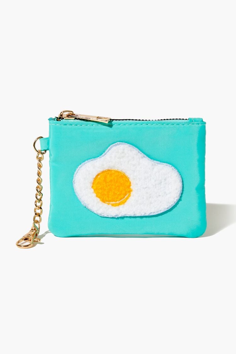 Forever 21 Women's Egg Coin Purse Blue