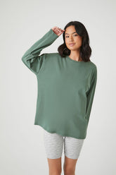 Forever 21 Women's Oversized Drop-Sleeve Top Cypress