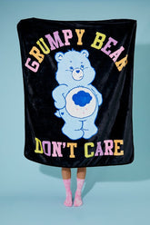 Forever 21 Women's Care Bears Grumpy Bear Blanket Black/Multi