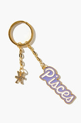 Forever 21 Women's Zodiac Sign Keychain Pisces/Purple