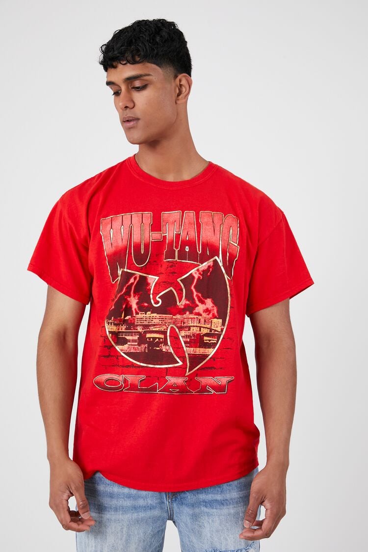 Forever 21 Men's Wu-Tang Clan Graphic T-Shirt Cranberry/Multi