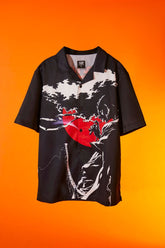 Forever 21 Men's Afro Samurai Graphic Shirt Black/Multi