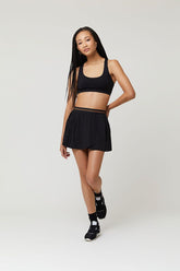 Forever 21 Women's Active Pleated Wrap Skort Black/Sunset