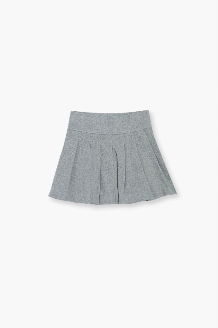 Forever 21 Girls Pleated Skirt (Kids) Heather Grey