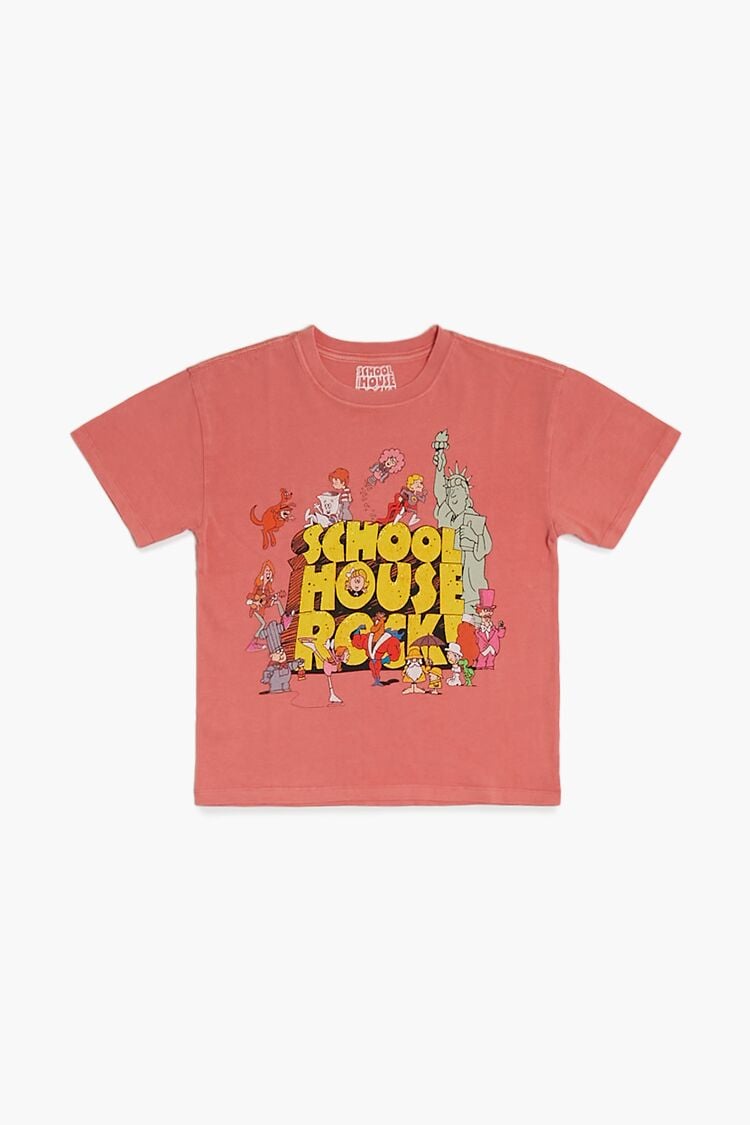 Forever 21 Girls School House Rock Graphic T-Shirt (Kids) Watermelon/Multi