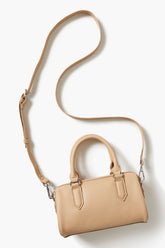 Forever 21 Women's Crossbody Barrel Bag Tan