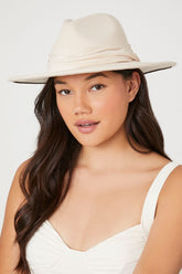 Forever 21 Women's Gathered-Trim Fedora Cream/Cream