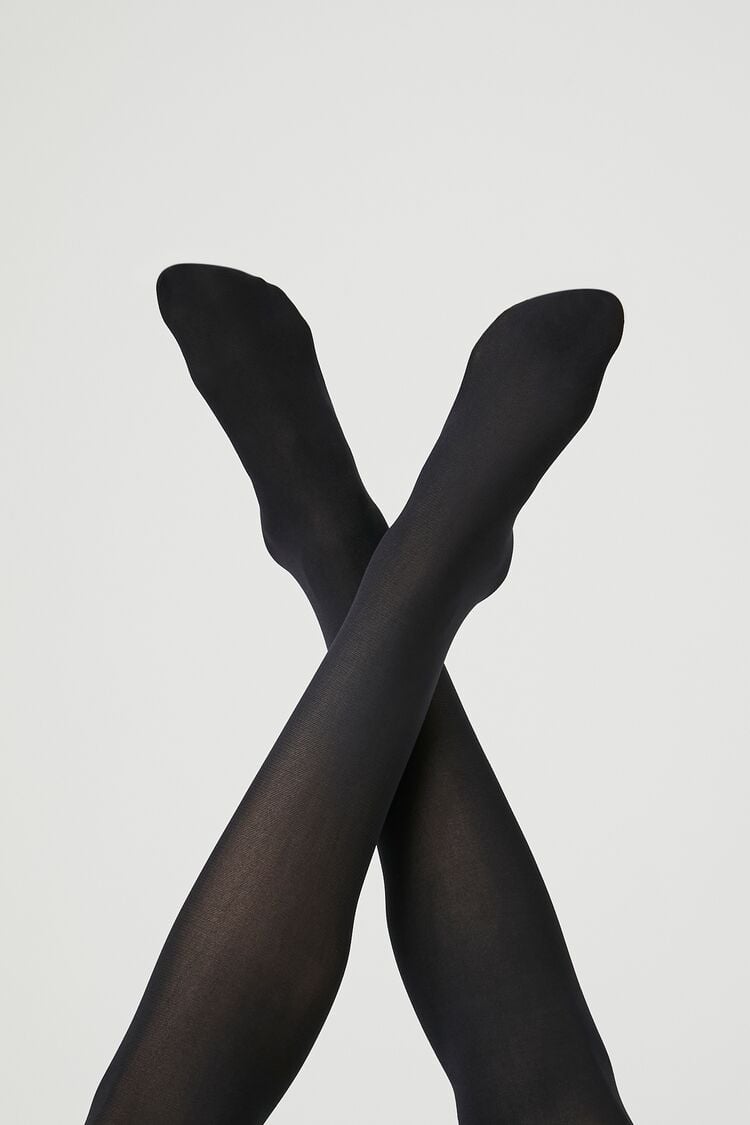 Forever 21 Women's Nylon-Blend Sheer Tights Black