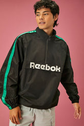 Forever 21 Men's Reebok Graphic Anorak Black/Multi