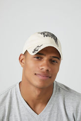 Forever 21 Men's Listen To The Youth Baseball Cap Cream/Black