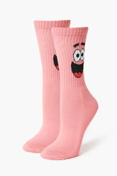 Forever 21 Women's Patrick Star Crew Socks Pink/Multi