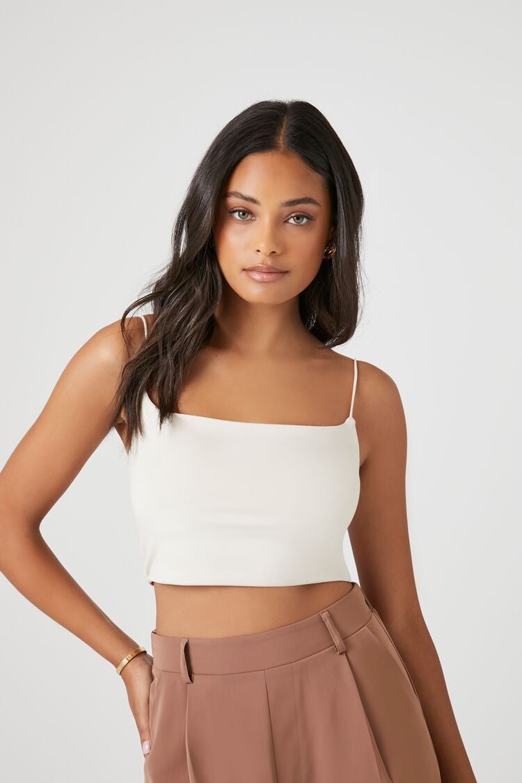 Forever 21 Women's Contour Cropped Cami Birch