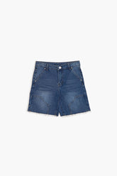 Forever 21 Girls Frayed Denim Shorts (Kids) Medium Denim