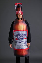 Forever 21 Men's Budweiser Beer Bottle Costume Red/Multi