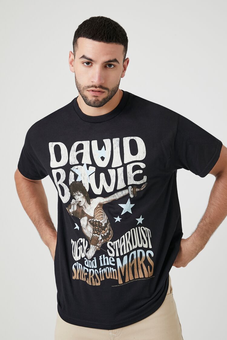 Forever 21 Men's David Bowie Graphic T-Shirt Black/Multi