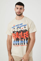 Forever 21 Men's The Beatles Graphic T-Shirt Taupe/Multi