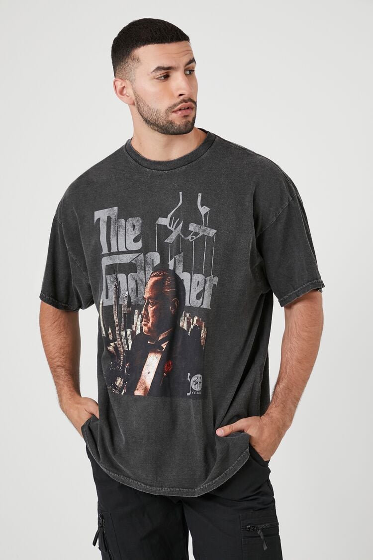 Forever 21 Men The Godfather Graphic T-Shirt Black/Multi