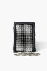 Forever 21 Women's Rhinestone Crossbody Bag Black