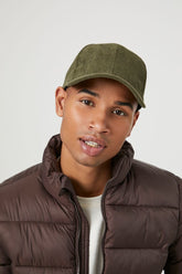 Forever 21 Men's Corduroy Baseball Cap Olive