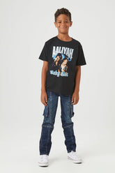 Forever 21 Kids Cargo Skinny Jeans (Girls + Boys) Dark Denim