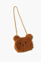 Forever 21 Girls Plush Bear Crossbody Bag (Kids) Tan