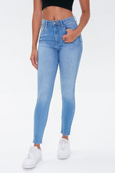 Forever 21 Women's Mid-Rise Skinny Jeans Medium Denim