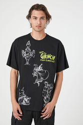 Forever 21 Men's How The Grinch Stole Christmas T-Shirt Black/Multi