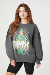 Forever 21 Women's Fleece DMX Graphic Pullover Charcoal/Multi