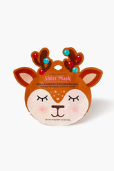 Forever 21 Women's Reindeer Moisturizing Sheet Mask Tan/Multi