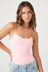 Forever 21 Women's Seamless Cami Lingerie Bodysuit Cherry Blossom