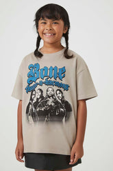 Forever 21 Girls Bone Thugs-N-Harmony T-Shirt (Kids) Tan/Multi