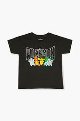 Forever 21 Kids Pokémon Graphic T-Shirt (Girls + Boys) Black/Multi